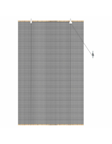Tenda a rullo Grigio 100 x 160 cm Bambù