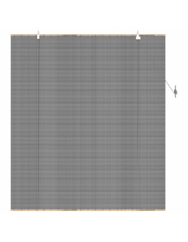 Tenda a rullo Grigio 120 x 160 cm Bambù
