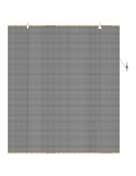 Tenda a rullo Grigio 120 x 160 cm Bambù