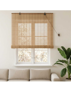 Tenda a rullo Marrone 90 x 160 cm Bambù