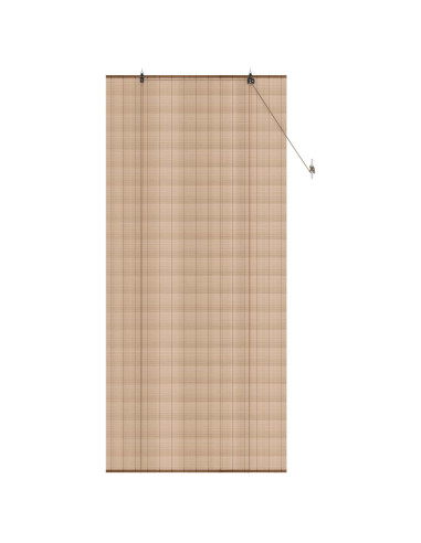 Tenda a rullo Marrone 90 x 220 cm Bambù