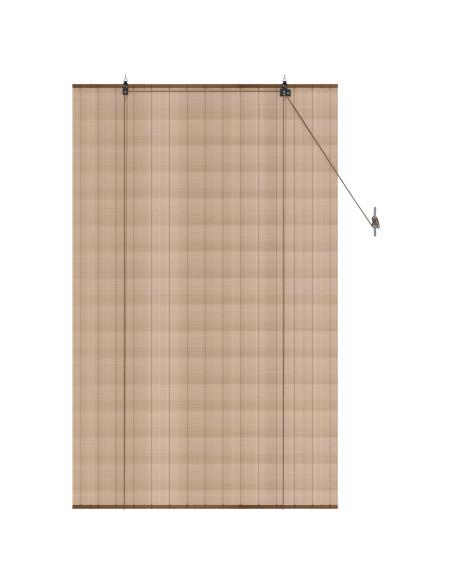 Tenda a rullo Marrone 110 x 160 cm Bambù