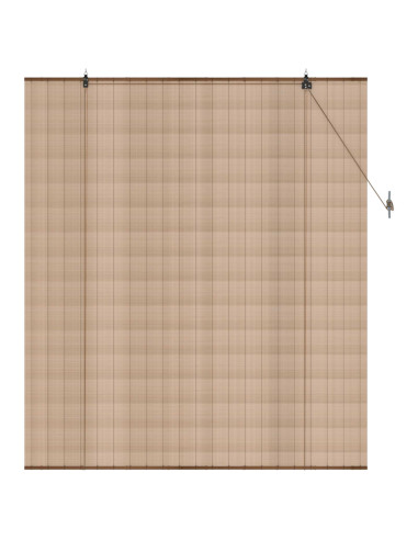 Tenda a rullo Marrone 130 x 160 cm Bambù