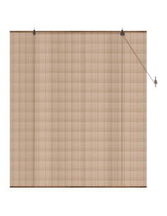 Tenda a rullo Marrone 160 x 160 cm Bambù 2