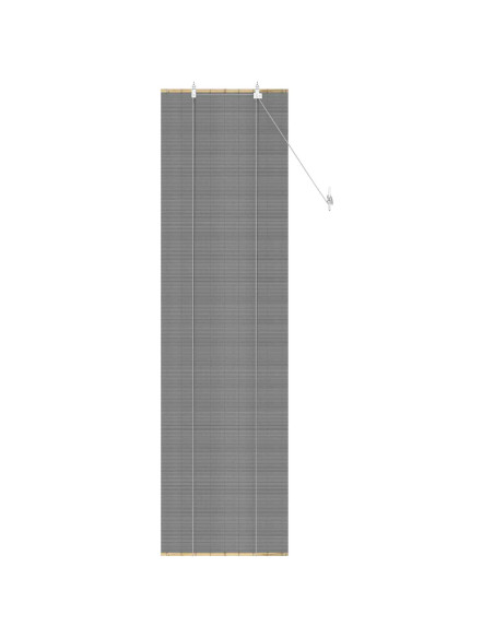 Tenda a rullo Grigio 60 x 220 cm Bambù
