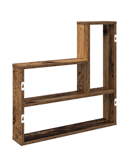 Scaffale da parete Legno antico 60 x 11 x 60 cm