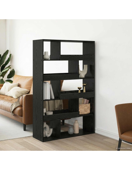 Scaffale per Libri Rovere nero 100 x 33 x 156,5 cm