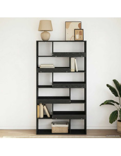Scaffale per Libri Rovere nero 100 x 33 x 156,5 cm