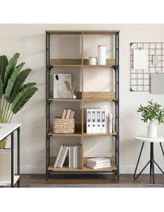 Libreria Rovere artigianale 78,5 x 33 x 153 cm metallo PB