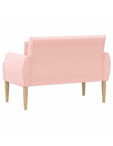 Loveseat con bottoni imbottiti Rosa 117 x 67 x 77 cm Bouclé