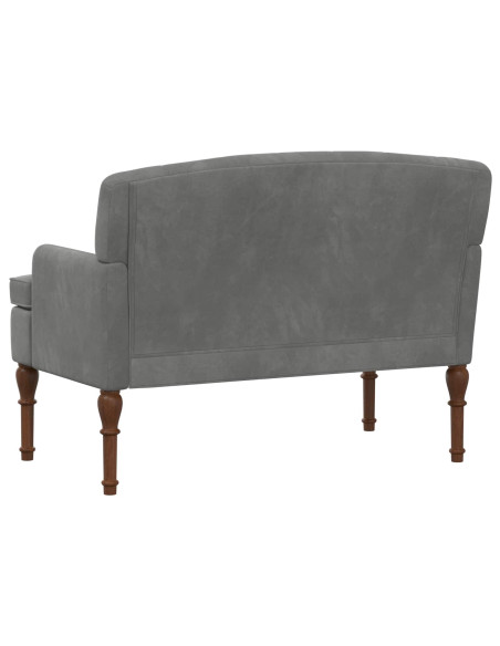 Loveseat con bottoni imbottiti Grigio Scuro 111 x 65 x 79 cm