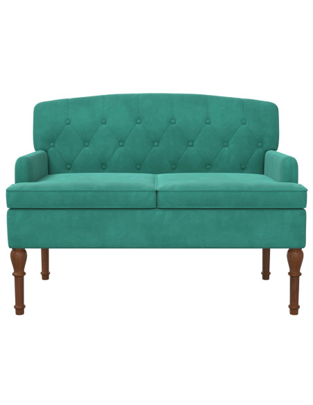 Loveseat con bottoni imbottiti Turchese 111 x 65 x 79 cm
