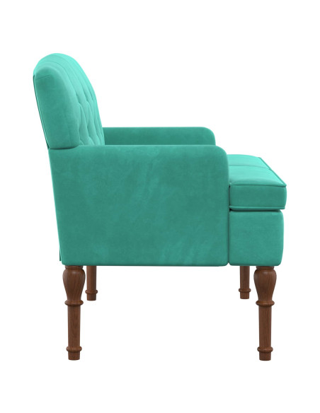Loveseat con bottoni imbottiti Turchese 111 x 65 x 79 cm