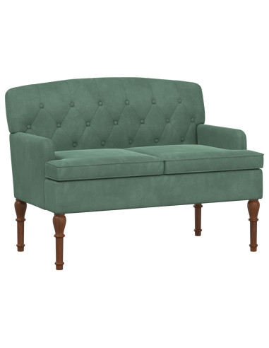 Loveseat con bottoni imbottiti Verde Mare 111 x 65 x 79 cm