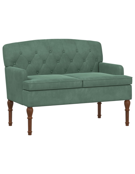 Loveseat con bottoni imbottiti Verde Mare 111 x 65 x 79 cm