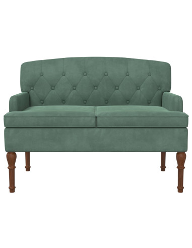 Loveseat con bottoni imbottiti Verde Mare 111 x 65 x 79 cm