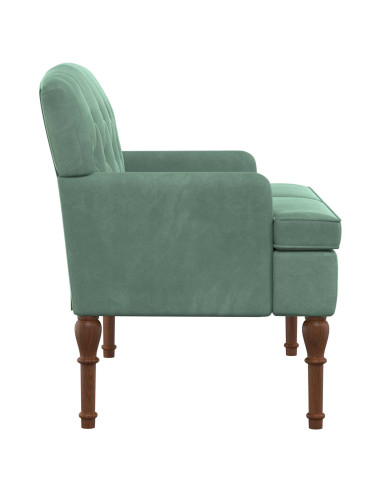 Loveseat con bottoni imbottiti Verde Mare 111 x 65 x 79 cm