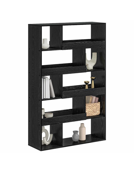 Scaffale per Libri Rovere nero 100 x 33 x 156,5 cm