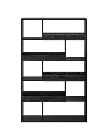 Scaffale per Libri Rovere nero 100 x 33 x 156,5 cm