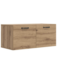 Armadietto a muro A parete Rovere artigianale 80 x 36,5 x 35 cm 2