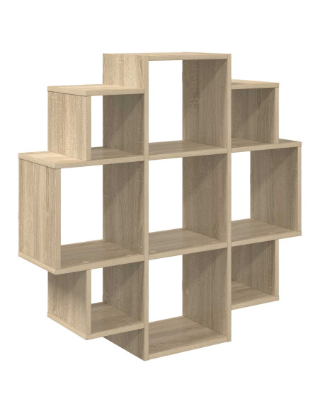 Scaffale da parete Rovere Sonoma 90 x 25 x 90 cm