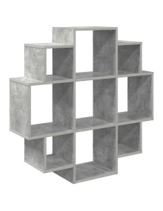 Scaffale da parete Grigio Cemento 90 x 25 x 90 cm