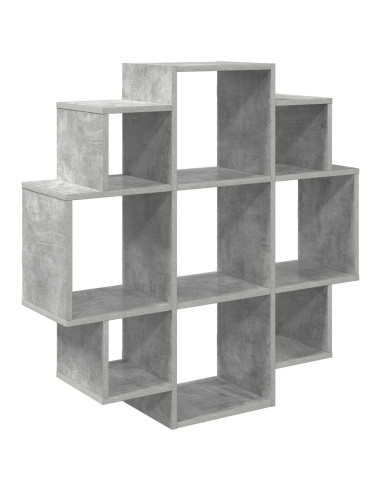 Scaffale da parete Grigio Cemento 90 x 25 x 90 cm