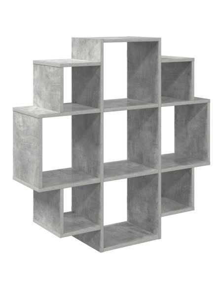 Scaffale da parete Grigio Cemento 90 x 25 x 90 cm