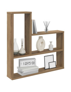 Scaffale da parete Rovere Artigianale 60 x 11 x 60 cm 2
