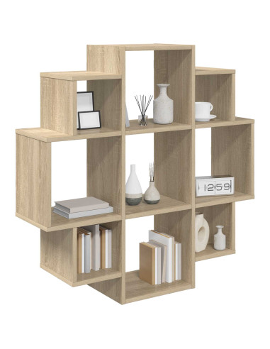 Scaffale da parete Rovere Sonoma 90 x 25 x 90 cm