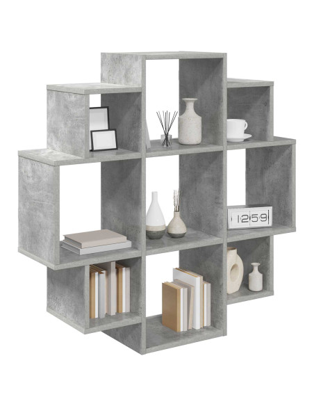 Scaffale da parete Grigio Cemento 90 x 25 x 90 cm