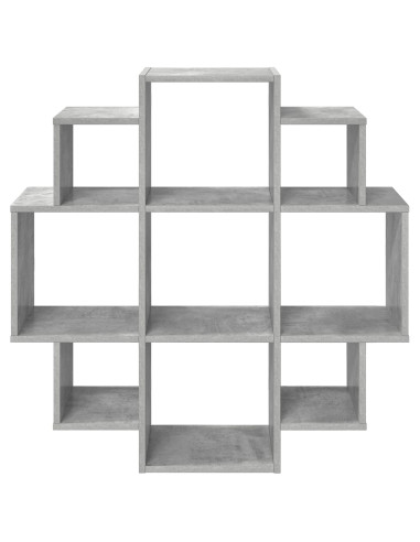 Scaffale da parete Grigio Cemento 90 x 25 x 90 cm