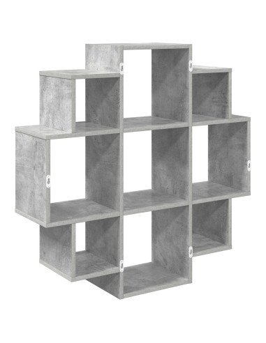 Scaffale da parete Grigio Cemento 90 x 25 x 90 cm