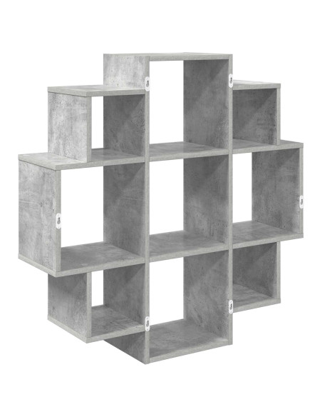 Scaffale da parete Grigio Cemento 90 x 25 x 90 cm