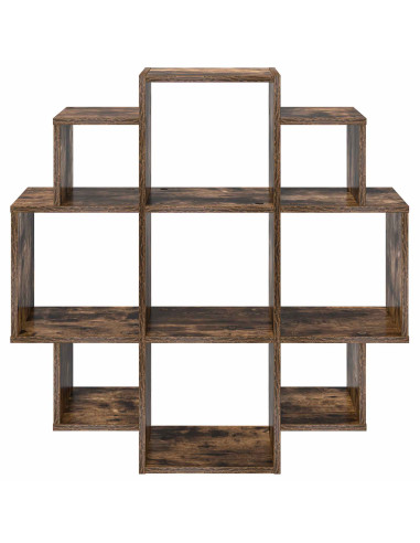 Scaffale da parete Rovere Fumo 90 x 25 x 90 cm