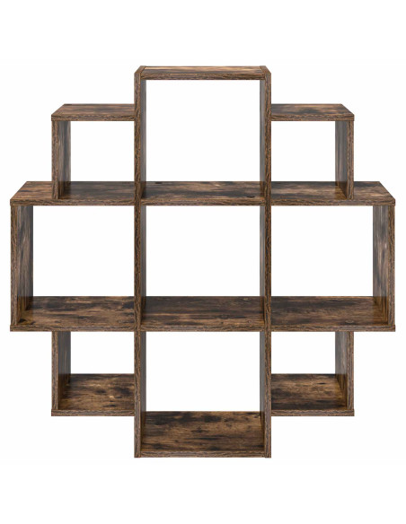 Scaffale da parete Rovere Fumo 90 x 25 x 90 cm