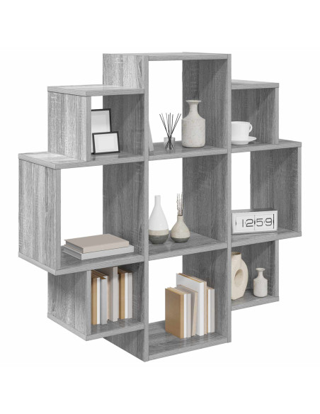 Scaffale da parete Sonoma grigio 90 x 25 x 90 cm