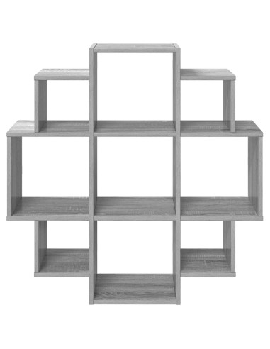 Scaffale da parete Sonoma grigio 90 x 25 x 90 cm