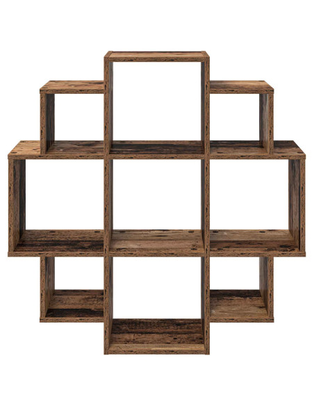 Scaffale da parete Legno antico 90 x 25 x 90 cm