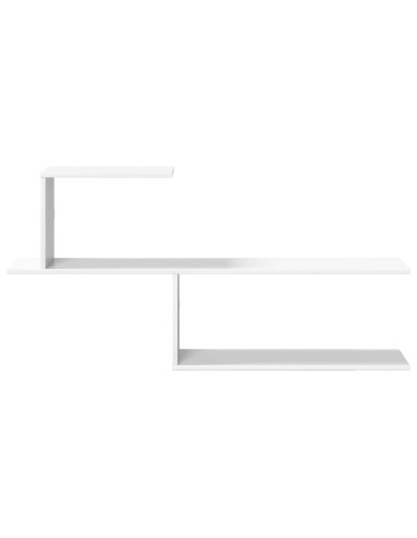Scaffale da parete Bianco 122 x 18 x 60 cm Legno ingegnerizzato