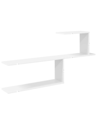 Scaffale da parete Bianco 122 x 18 x 60 cm Legno ingegnerizzato