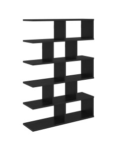 Scaffale da parete Rovere Nero 70 x 20 x 100 cm
