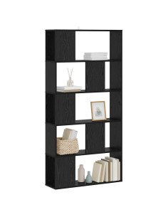 Libreria Rovere nero 80,5 x 23,5 x 162,5 cm PB 2