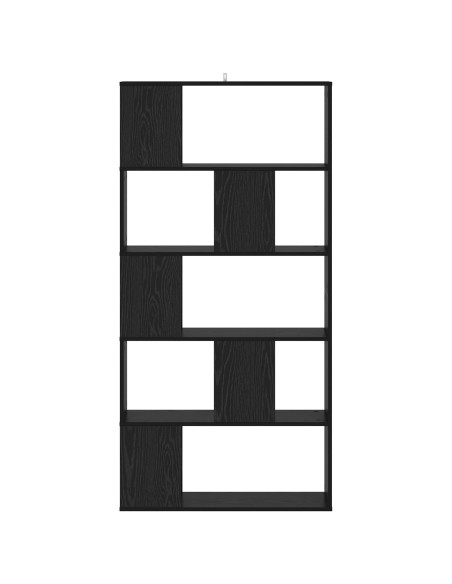 Libreria Rovere nero 80,5 x 23,5 x 162,5 cm PB