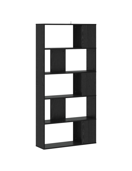 Libreria Rovere nero 80,5 x 23,5 x 162,5 cm PB