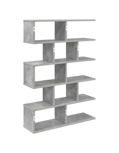 Scaffale da parete Grigio Cemento 70 x 20 x 100 cm