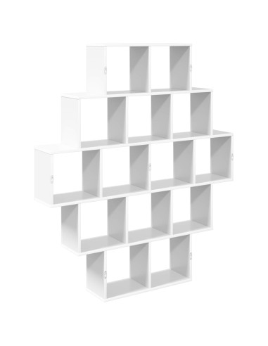 Scaffale da parete Bianco 120 x 20 x 136 cm