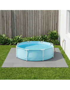 Tappetino per piscina 12 pcs Grigio 4,32 m² Schiuma EVA 2