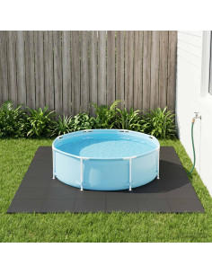 Tappetino per piscina 24 pcs Nero 8,64 m² Schiuma EVA