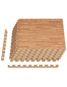 Tappetino per piscina 6 pcs legno 2,16 m² Schiuma EVA 2